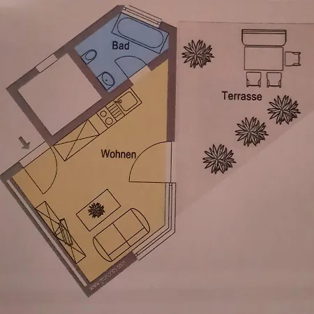 Studio Im Herzen Von Mit Dachterrasse 公寓